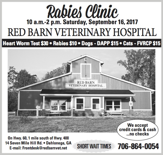 Rabies Clinic Dahlonega Georgia