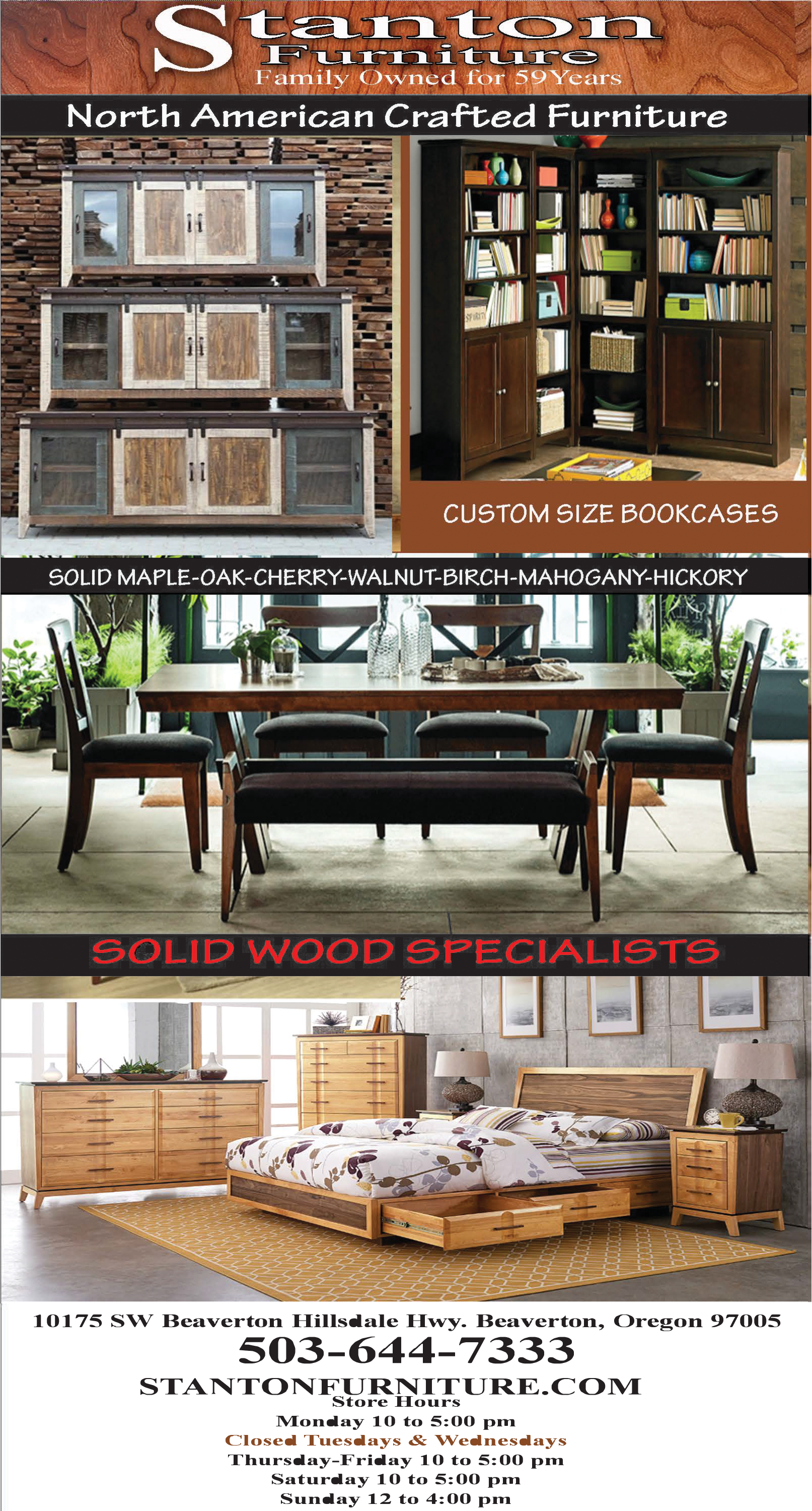 North America Crafted Furniture Solid Wood Specialists In