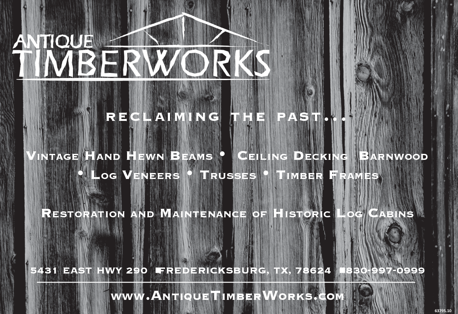 Vintage Hand Hewn Beams And Trusses In Fredericksburg Tx
