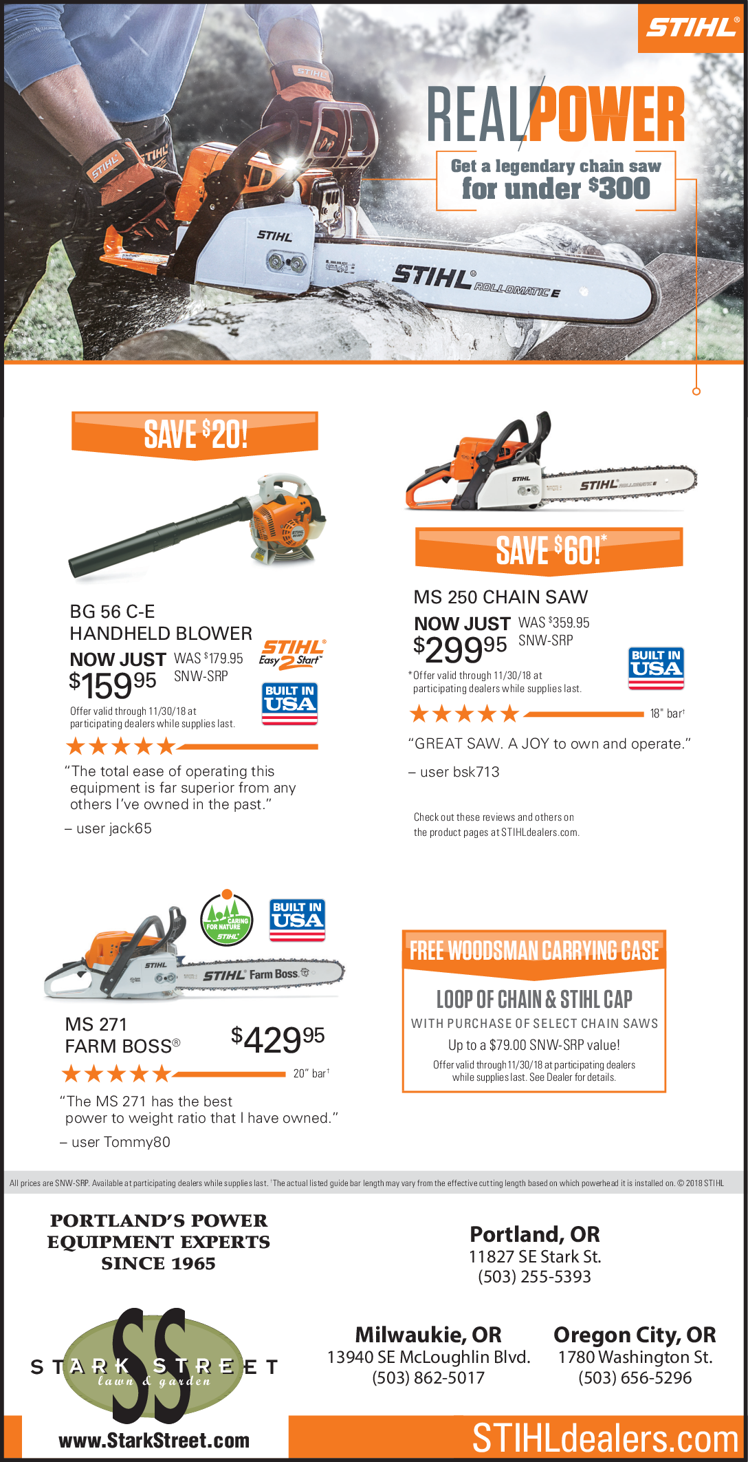 Loop Of Chain Stihl Cap With Purchase Of Select Chain Saws In