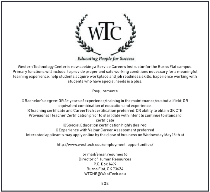 Great Opportunity To Work In A Good Environment In Burns