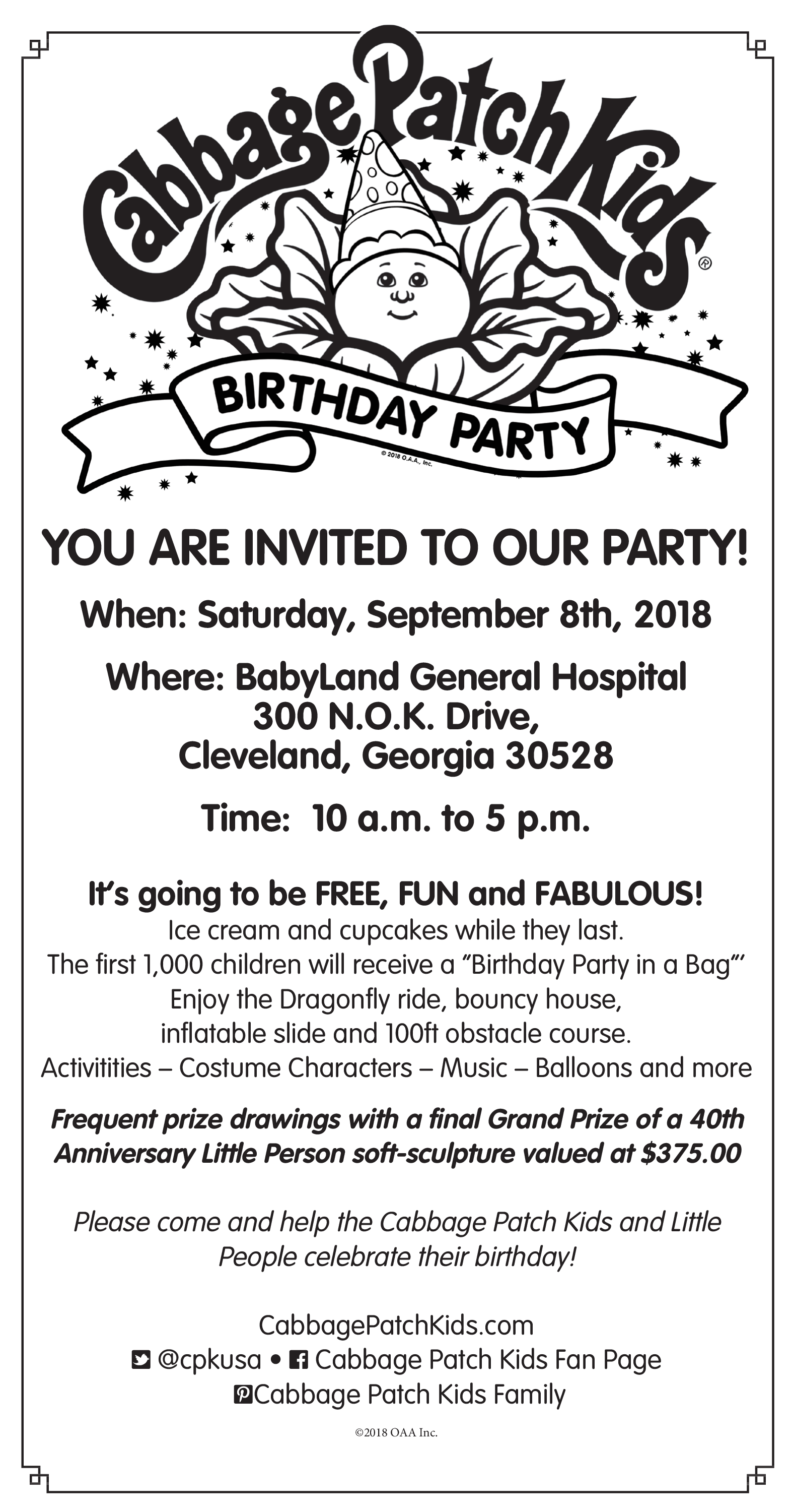 babyland general birthday party