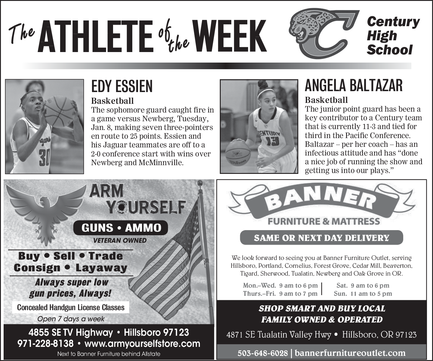 Athlete Of The Week In Hillsboro Or Furniture Banner Furniture