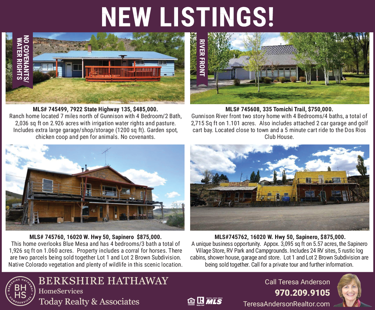 New Listing Homes For Sale In Gunnison Co Real Estate