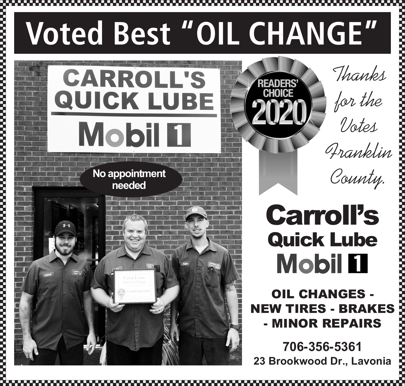 Automotive Lavonia Georgia Carroll S Quick Lube