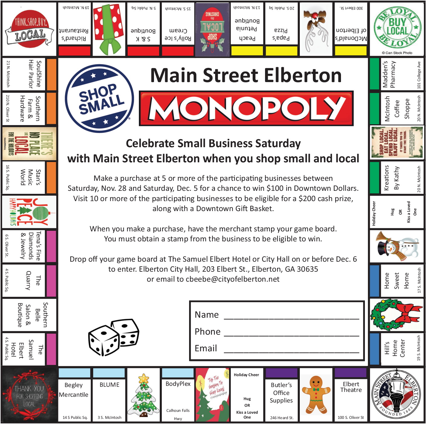 Celebrate Small Business In Elberton Ga Concerts Events Main Street Elberton Georgia