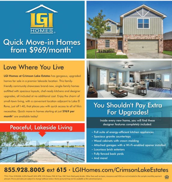 Quick Move In Homes In El Reno Ok Real Estate Listings Lgi Homes