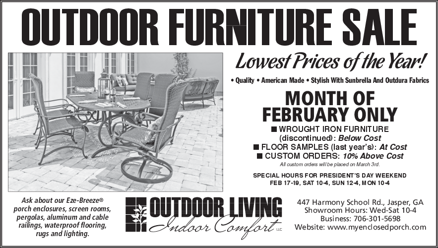 Outdoor Furniture Sale By Outdoor Living Indoor Comfort In Jasper