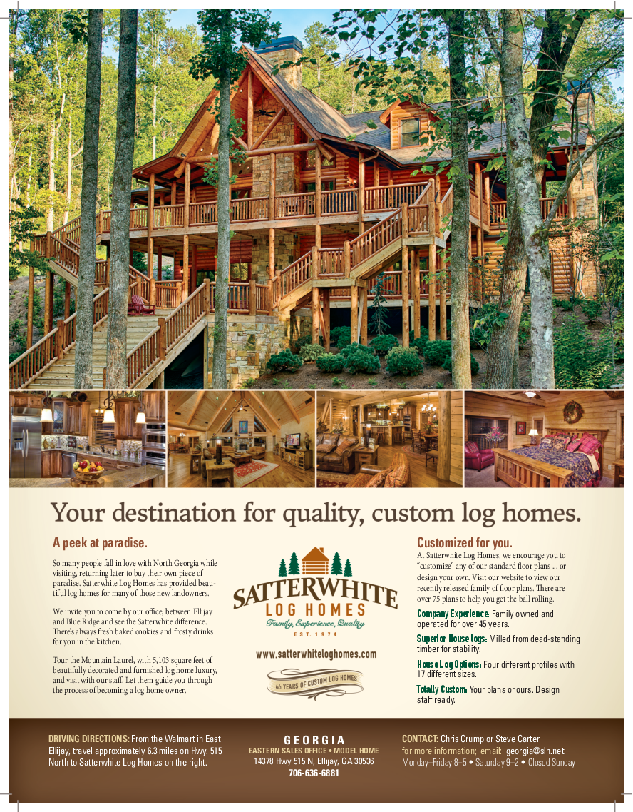 Your Destination For Quality Custom Log Homes Ellijay Georgia