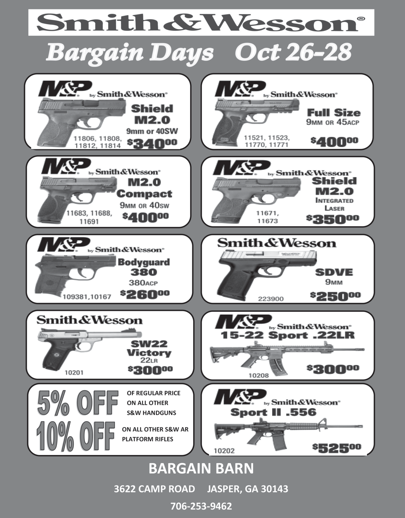 S W Ar Platform Rifles And Gun Available In Jasper Ga Sporting