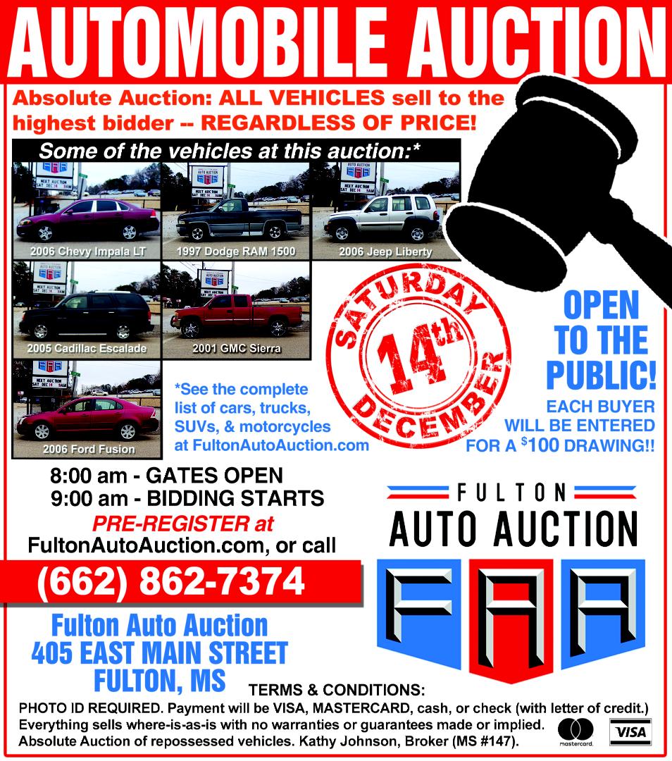 Automobile Auction in Fulton, MS, Auto Auction Fulton Auto Auction